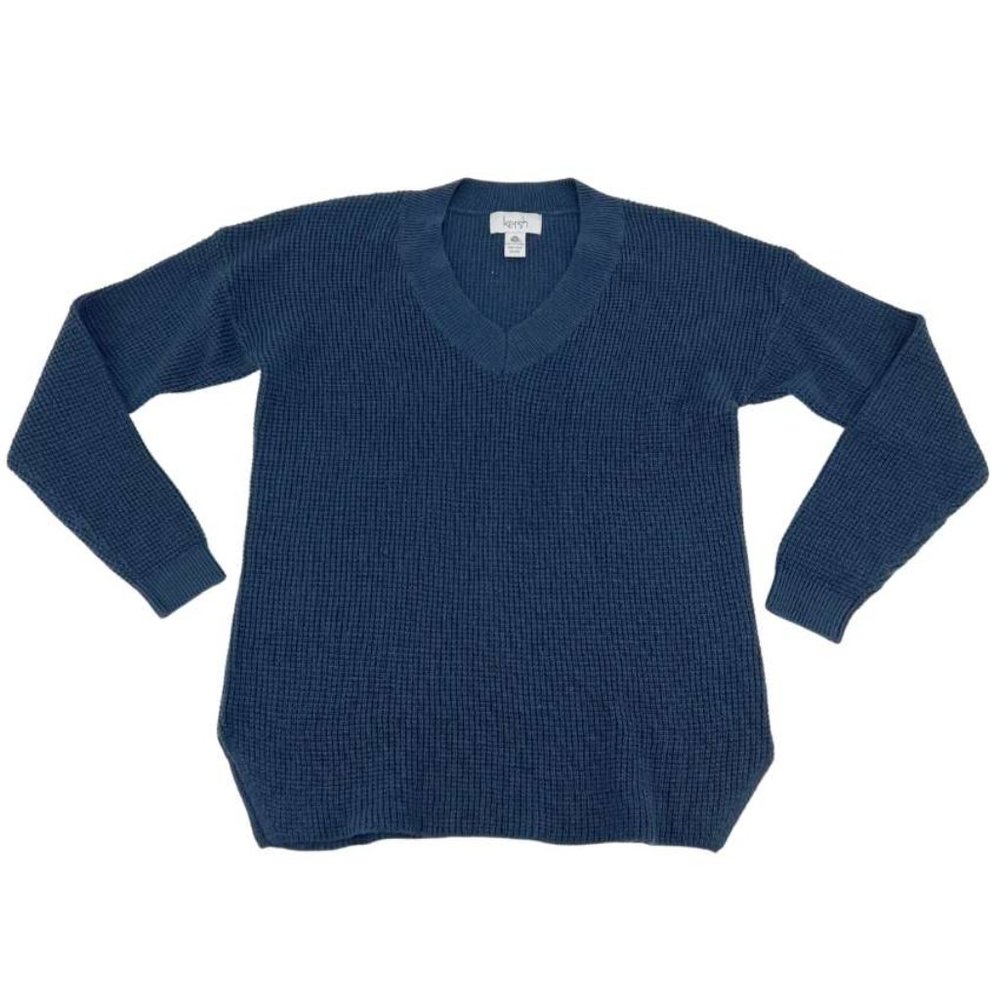 Kersh | Women's Knit Pullover Sweater | Blue | Size Medium